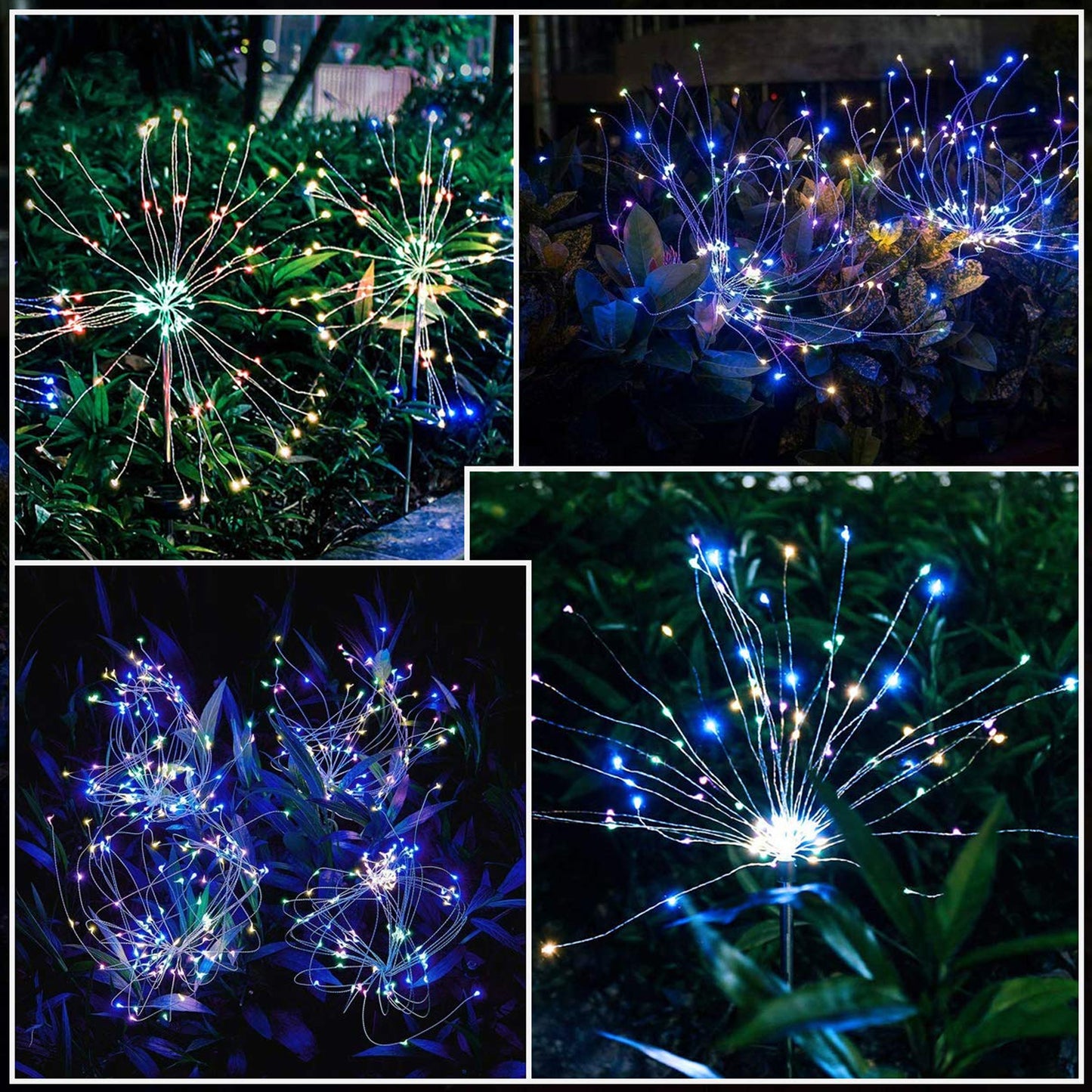 Solar Firework LED Garden Stake Light - (1 Pc)