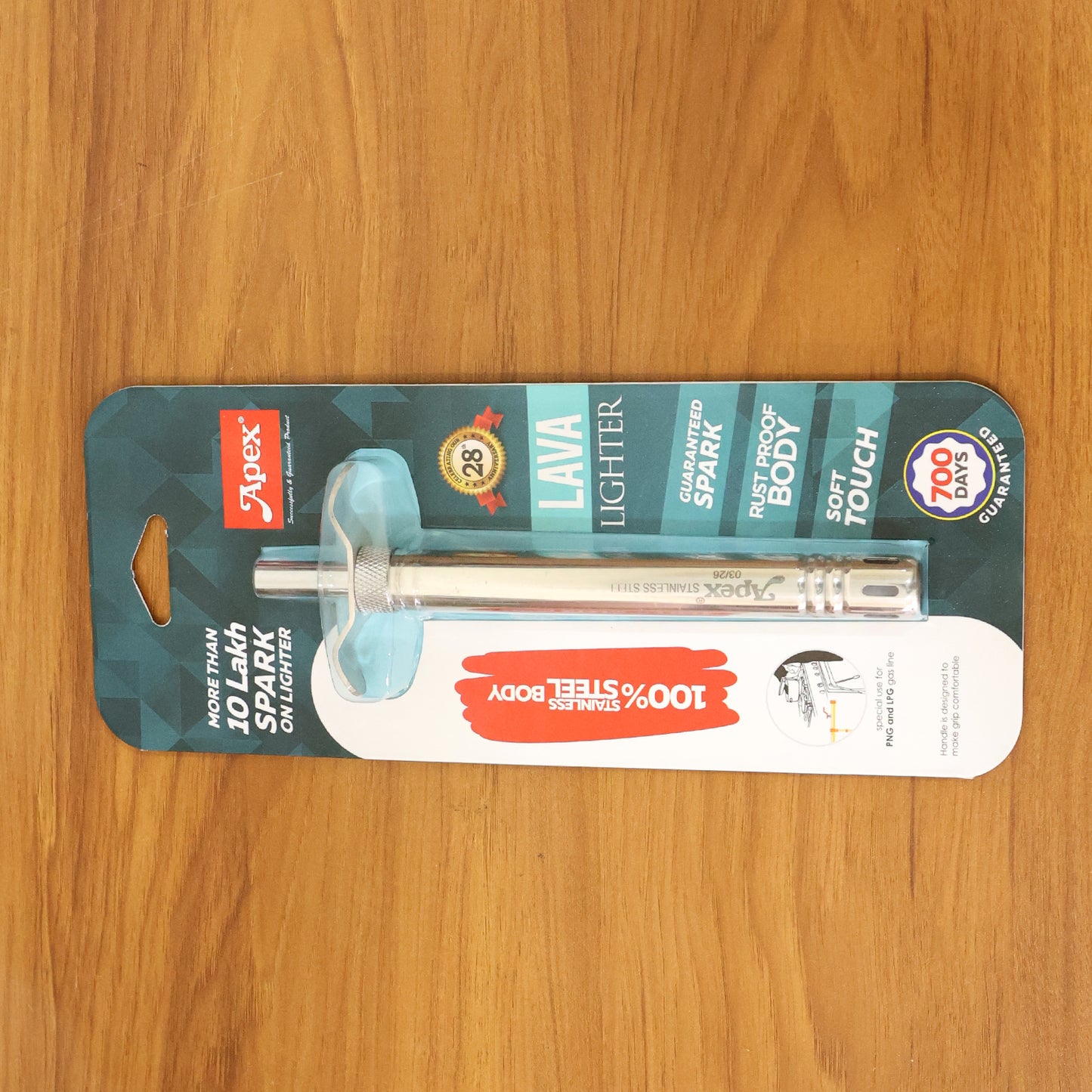 Manual Stainless-Steel Gas Stove Spark Lighter (1 Pc)