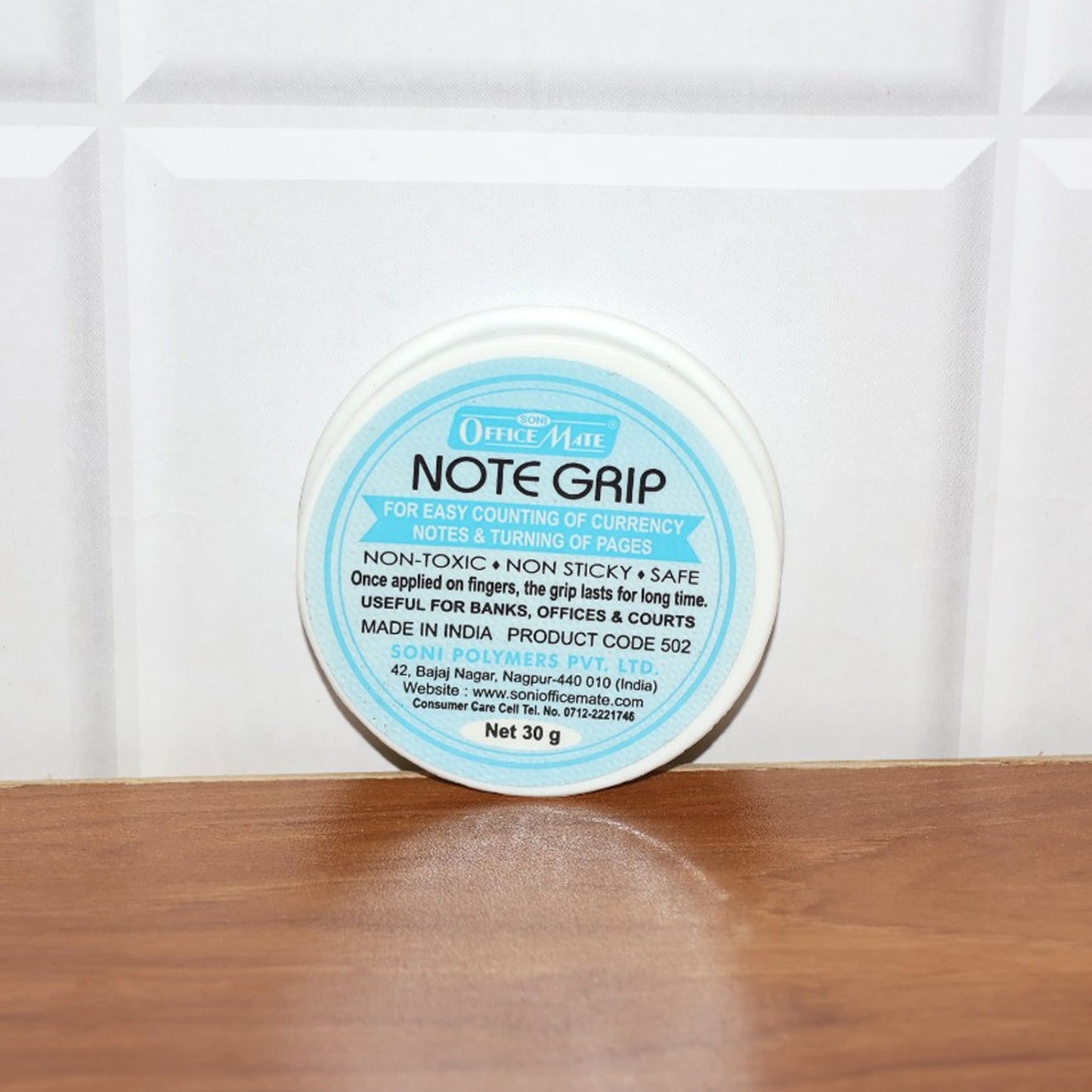Officemate Note Grip 30g – Non-Sticky Gel for Easy Note Counting & Page Turning