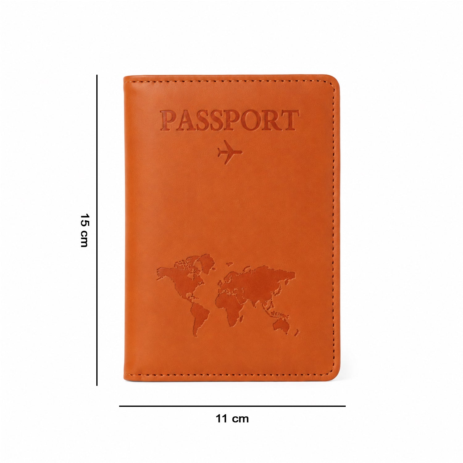 Durable PU leather passport holder designed for frequent travelers