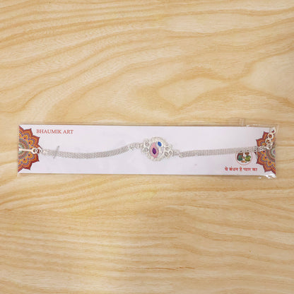 Stylish Peacock Design Rakhi Bracelet for Raksha Bandhan (1 Pc)