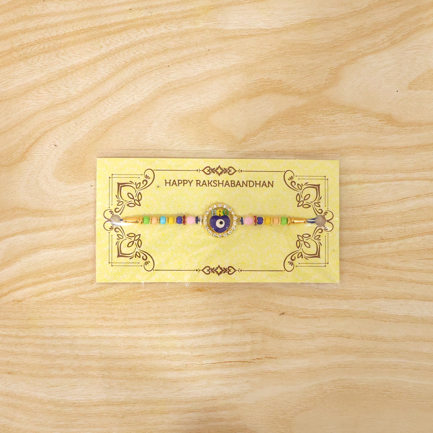 Evil Eye BRO Designer Rakhi with full view