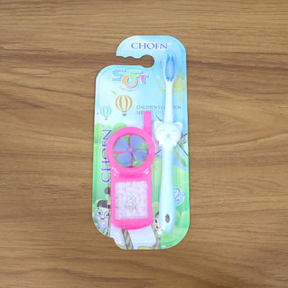 Kids Toothbrush and Fan Toy Set