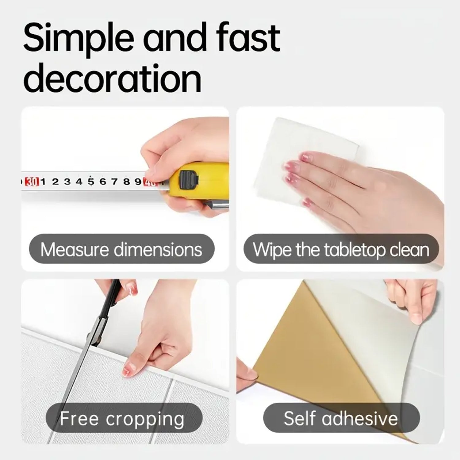 Wallpaper 3D Foam Wallpaper Sticker Panels (70 x 70 Cm / 1 Pc)