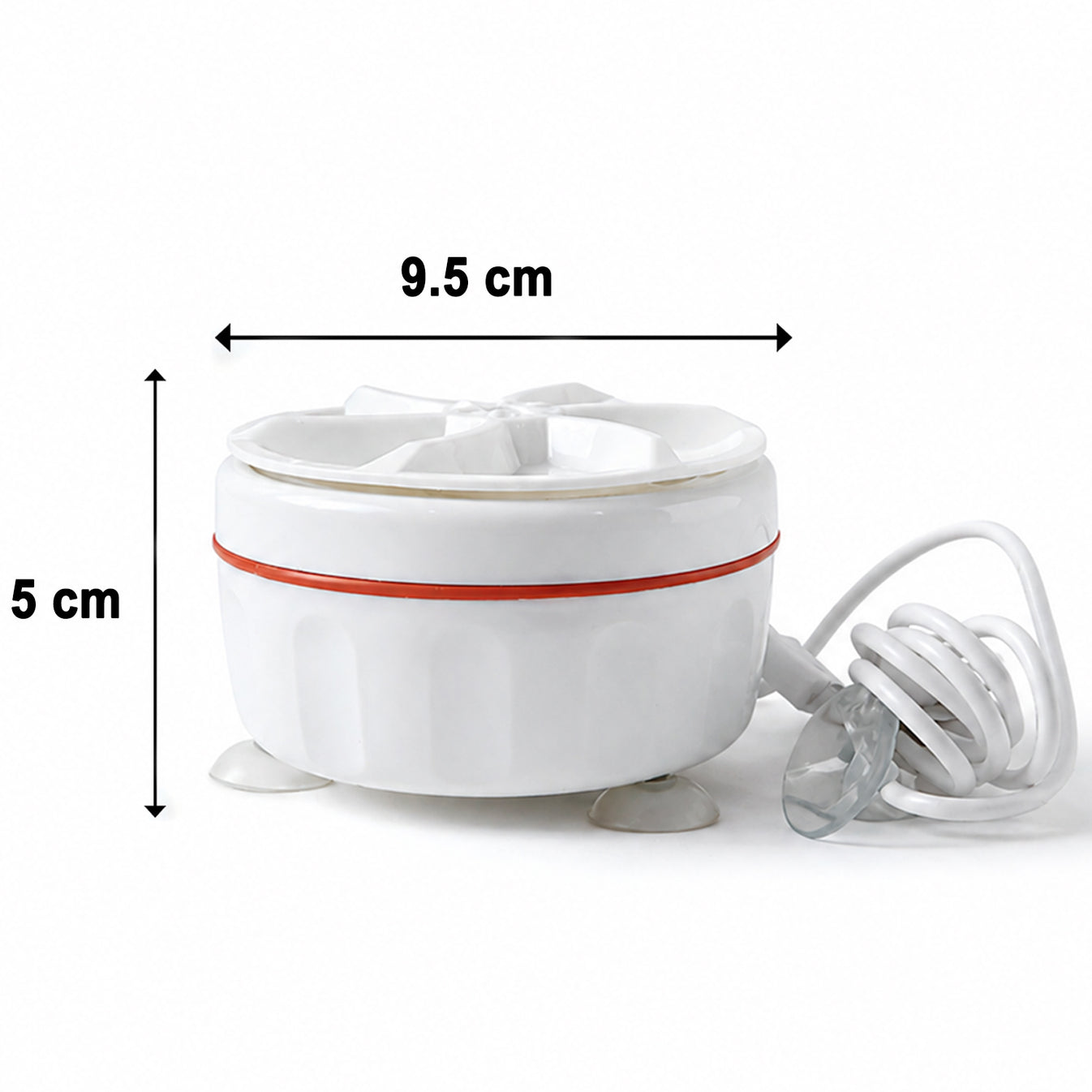 Portable Mini Electric Washing Machine, USB Powered Compact Laundry Washer with Drain Outlet, Small Washing Machine for Socks, Undergarments, Baby Clothes, Towels & Travel Use - Turbine Wash - Image 4