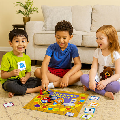 Scavenger Hunt for Kids – Fun Indoor Search and Find Board Game with Cards, Spinner, and Timer