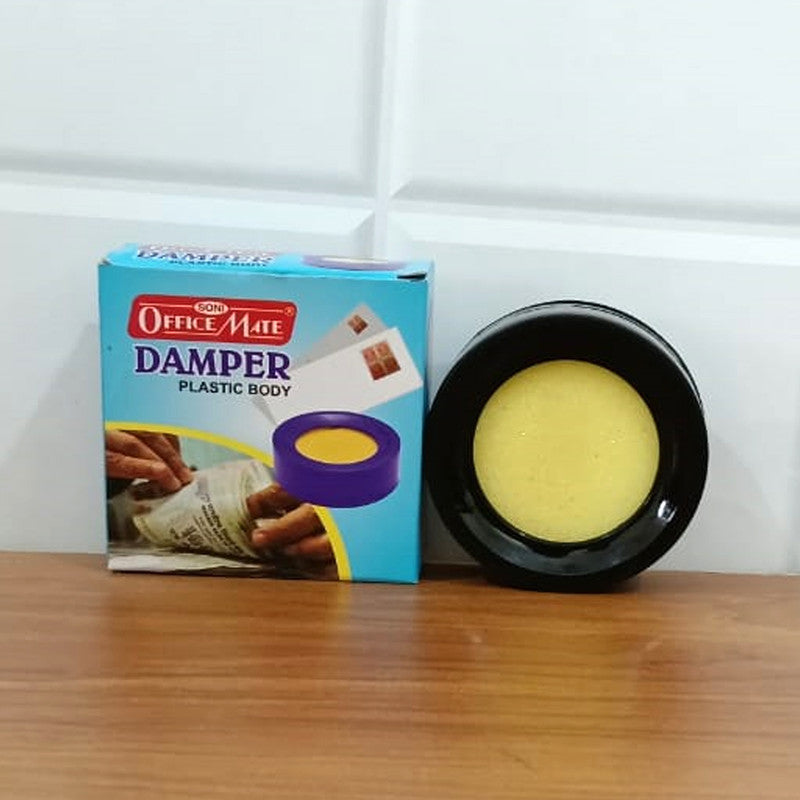 OfficeMate Damper – Plastic Body, Non-Toxic Moistener for Easy Note Counting & Page Turning (1 Pc)