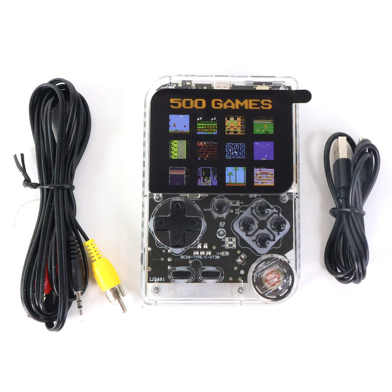 DreamBoy Retro Handheld Game Console with 500 Built-in Classic Games, TV Output & Rechargeable Battery