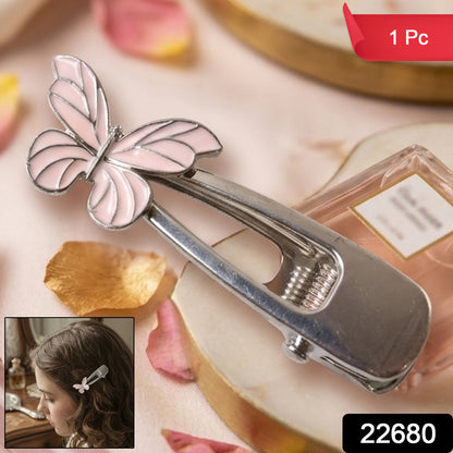 Butterfly Design Metal Hair Clip (1 Pc)