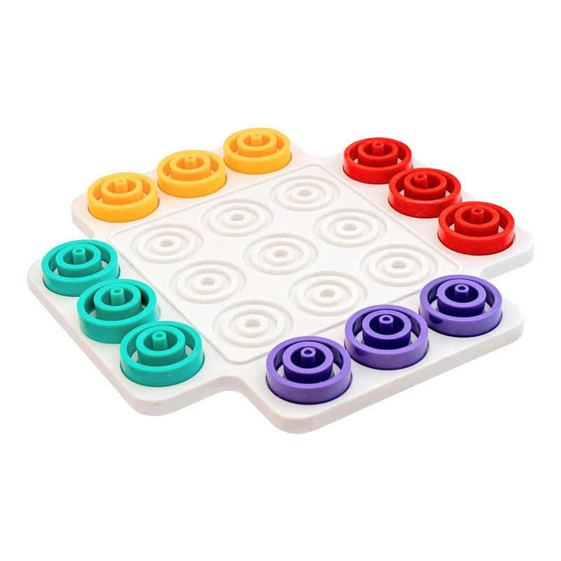 Truzo Toys Krazy Rings – Colorful Stacking & Strategy Board Game for Kids and Families