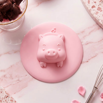 Cute pig silicone drain cover product view