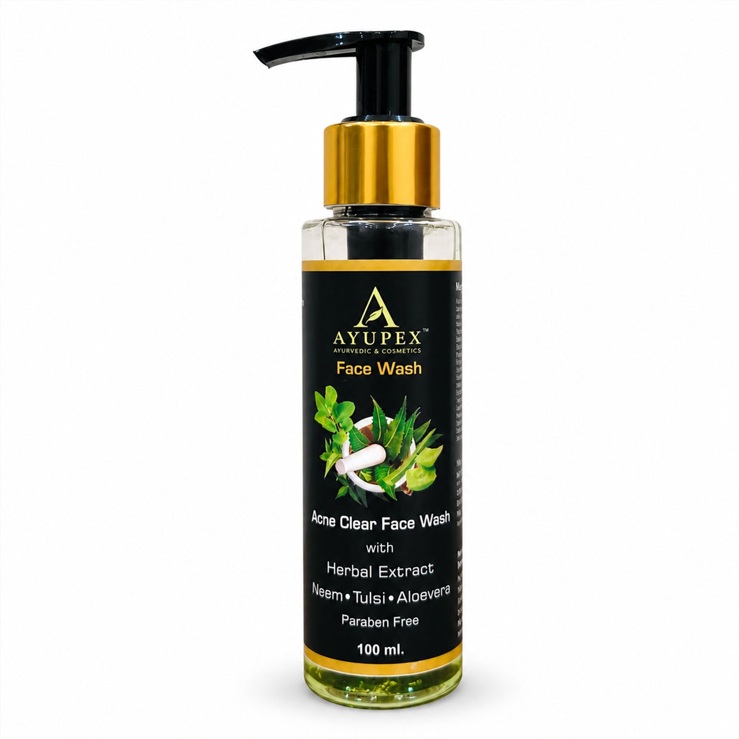 Acne Clear Face Wash – Natural Neem, Tulsi & Aloe Vera Formula