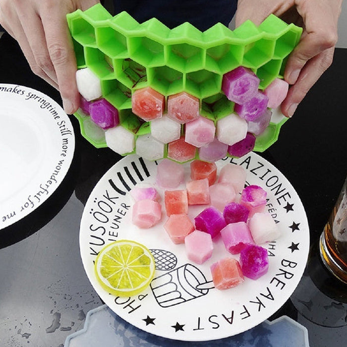 Silicone Ice Cube Trays 32 Cavity Per Ice Tray [Multi color]