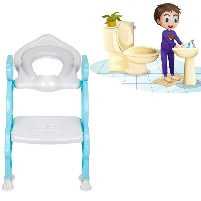  Potty Training Toilet Seat with Step Stool Ladder for Boys and  Girls Baby Toddler Kid Children Toilet Training Seat Chair with Handles  Padded Seat Non-Slip Wide Step(Gray) : Baby