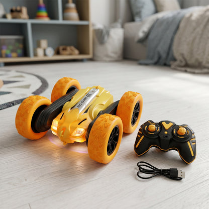 Stunt car for indoor and outdoor play