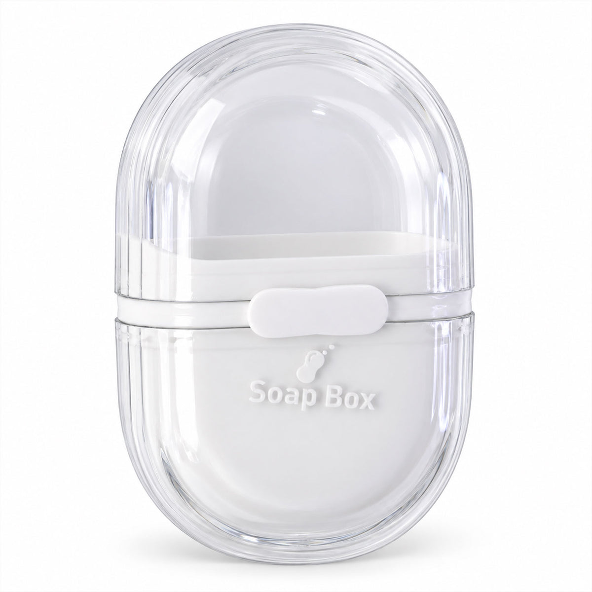 Plastic Travel Soap Case with Slide Lock and Removable Tray for Toiletries (1 Pc)
