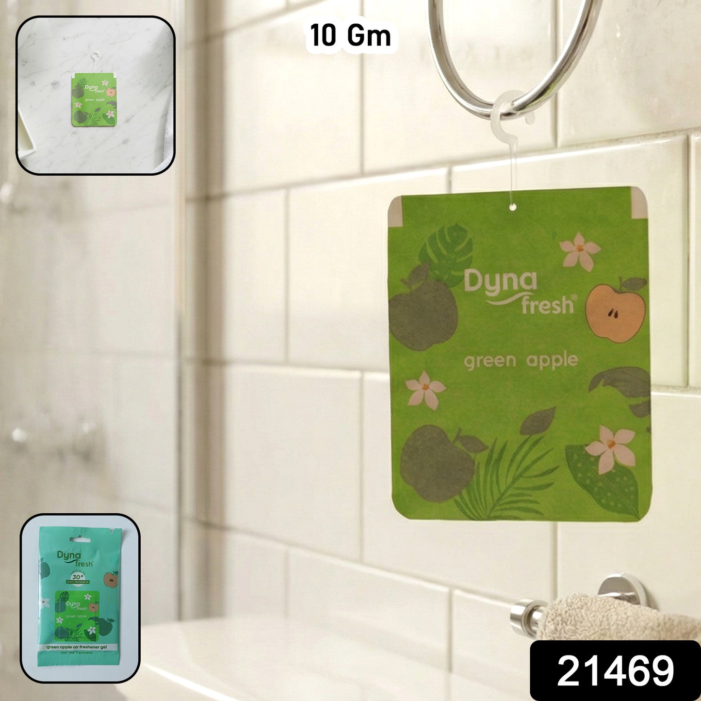 Fresh green apple fragrance gel deodorizer
