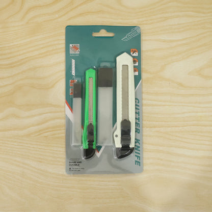 Office Paper Cutter Knife Set with Extra Blades for Parcel Opening (1 Set)
