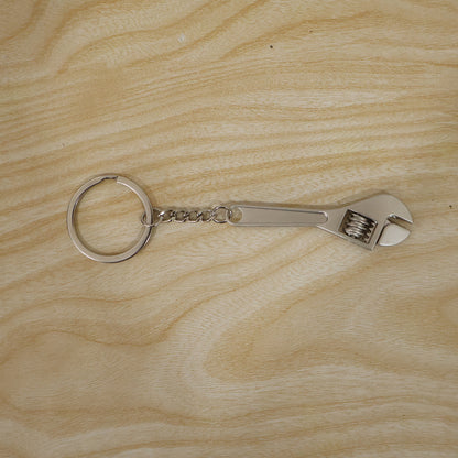Mini Adjustable Wrench Keychain Metal Spanner Key Ring for Bag (1 Pc)