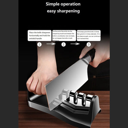 Kitchen Knife Sharpener – Handheld for Chefs & Serrated Knives (1 Pc, Chopper Not Included)