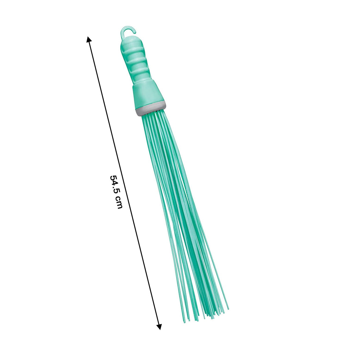 Plastic Hard Bristle Broom for Wet & Dry Bathroom Scrubbing