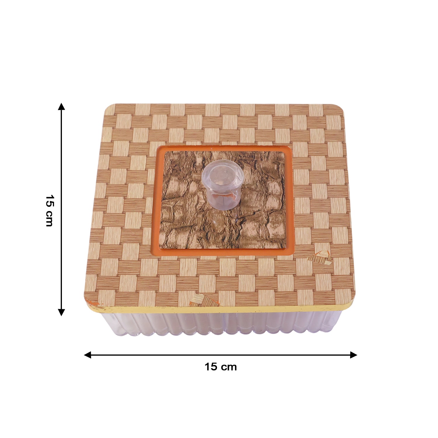 Plastic Multipurpose Dry Fruit Chocolates Mouth Box (1 Pc)