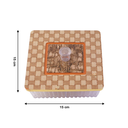 Plastic Multipurpose Dry Fruit Chocolates Mouth Box (1 Pc)