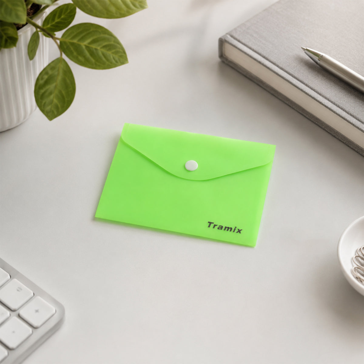 Plastic Document Folder Envelope – Durable & Translucent for Office & School