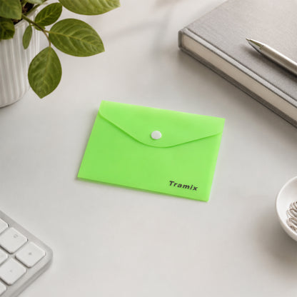 Plastic Document Folder Envelope – Durable & Translucent for Office & School