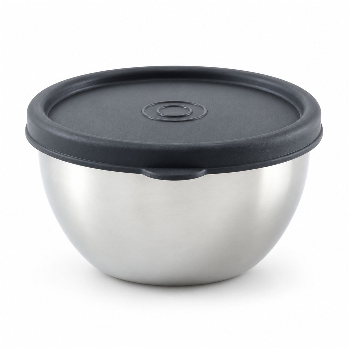 Apex Stainless Steel Food Container 400 ML with Lid, Round Storage Bowl (1 Pc)