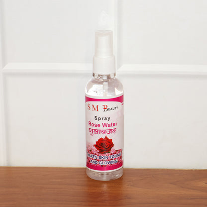 Rose Water Face Spray 100 ML Mist Bottle for Daily Face Care (1 Pc)