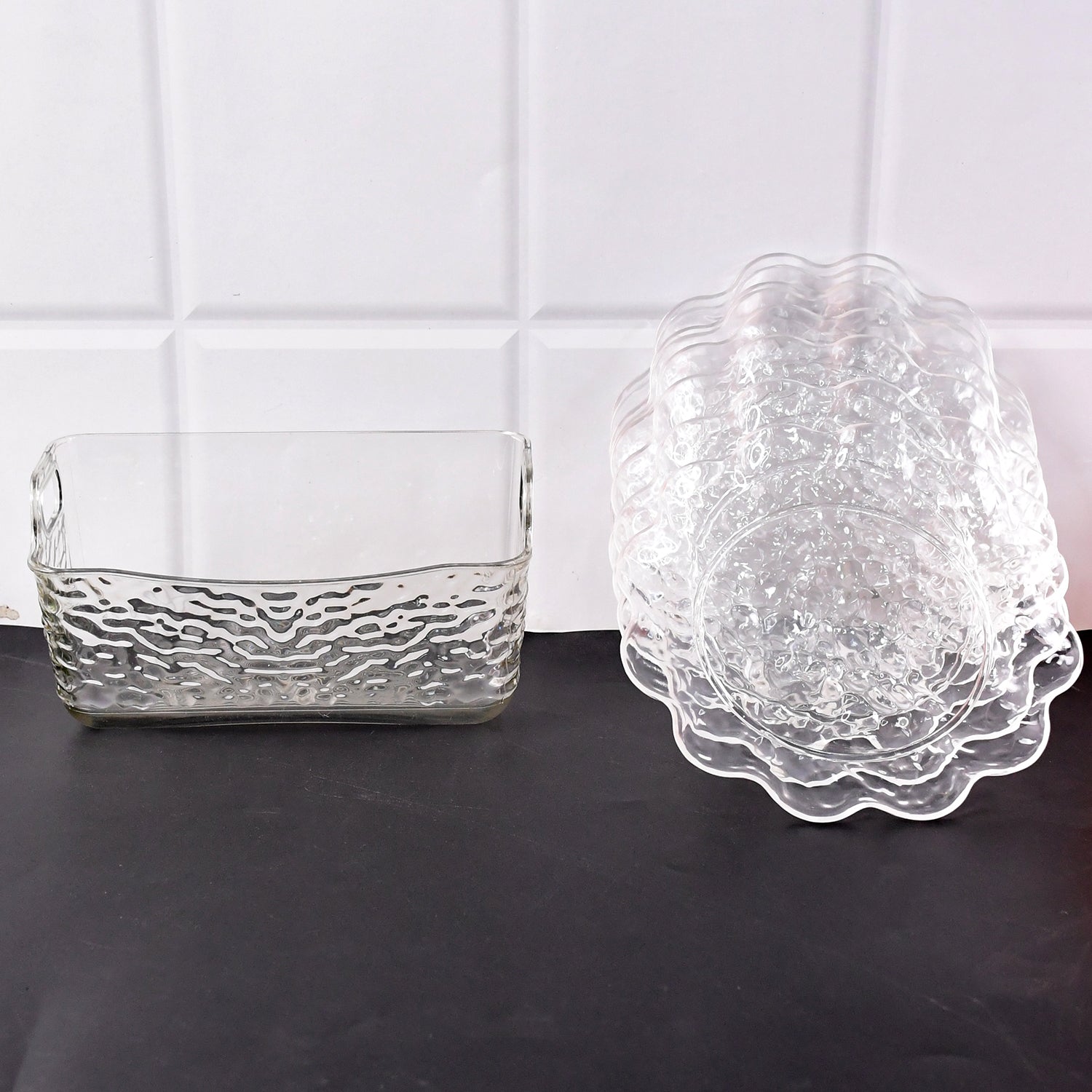 9 in 1 Plastic Bowl With Serving Tray / Plates Set