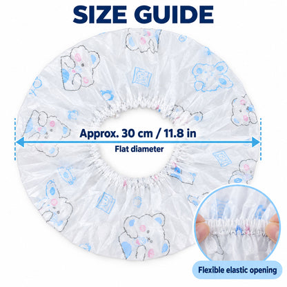Elastic Fan Dust Covers Set with Cartoon Print for Table Fans (10 Pc)