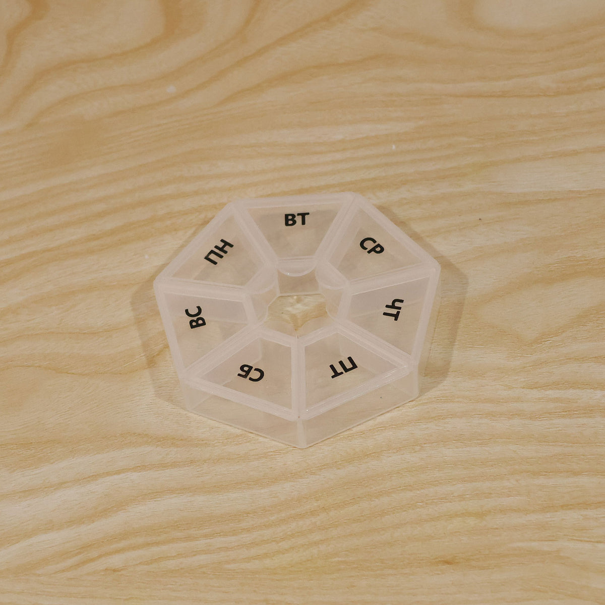 Medicine Pill Box with Clear Flip Lids for Weekly Travel Storage (7 Compartment)