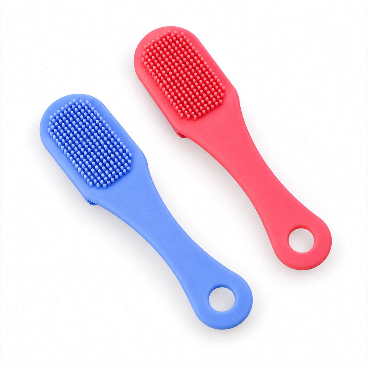 Silicone Face Cleansing Brush with Handle, Soft Facial Scrubber Set (2 Pc)