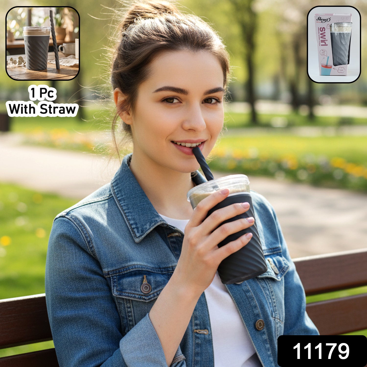 plastic swirl drinking cup