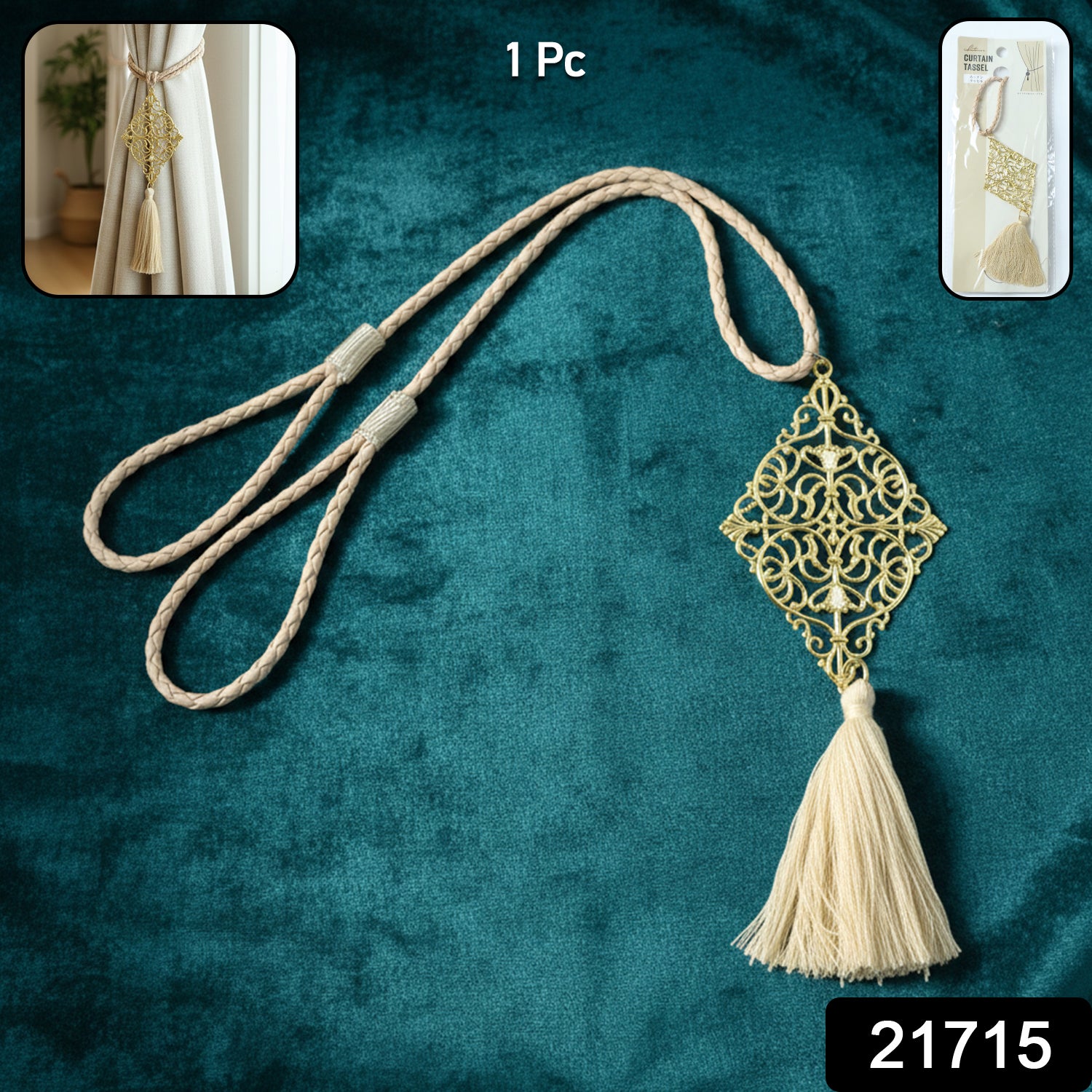 Decorative Curtain Tieback Tassel (1 Pc)