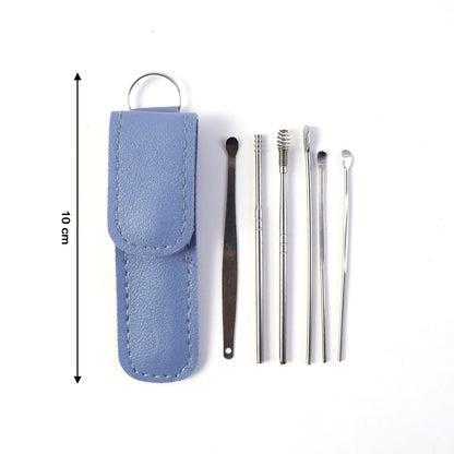 6-in-1 Stainless-Steel Ear Cleaning Tool Kit (1 Pc)
