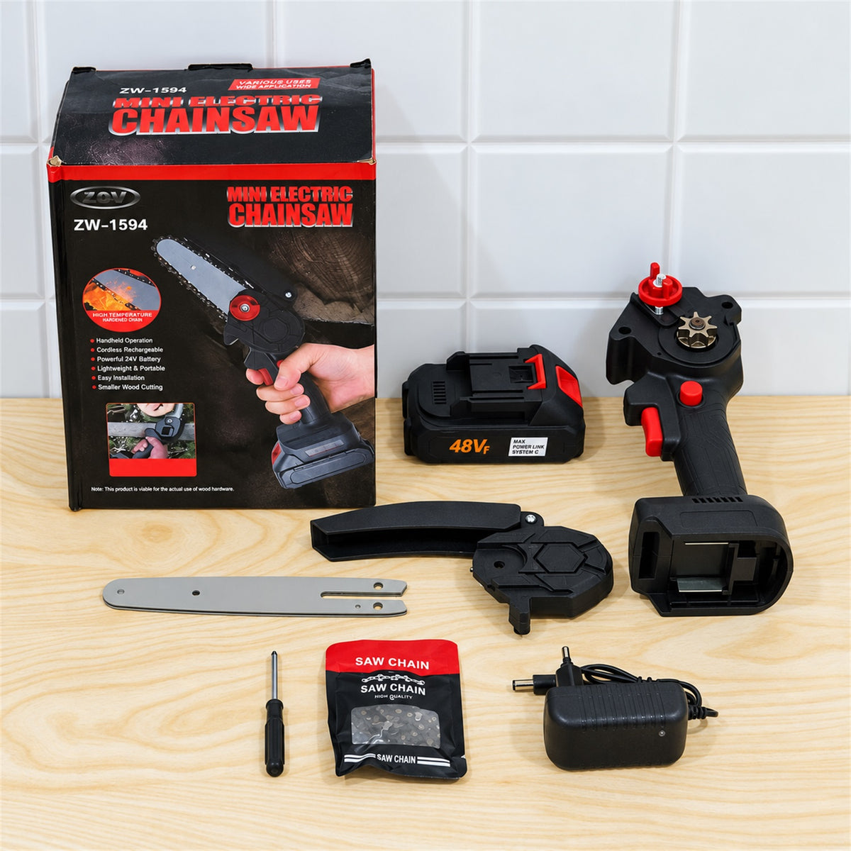 Mini Cordless Electric Chainsaw – Portable & Powerful for Garden Tasks