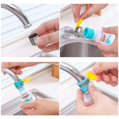 Premium Faucet Water Filter with Flexible Extension Pipe (1 Pc)