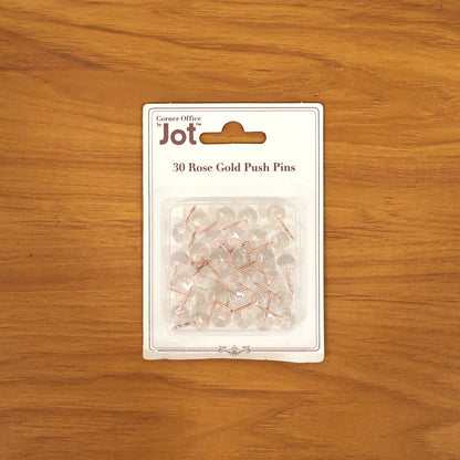 Transparent Crystal Head Push Pins Set for Notice Board (30 pc)