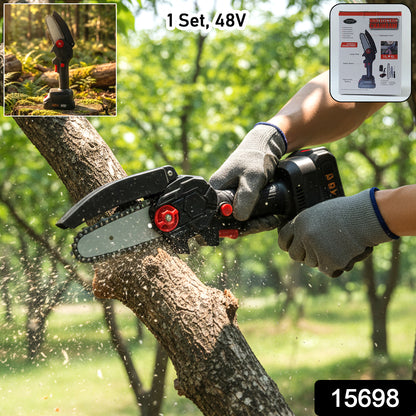 cordless mini chainsaw for wood cutting and pruning