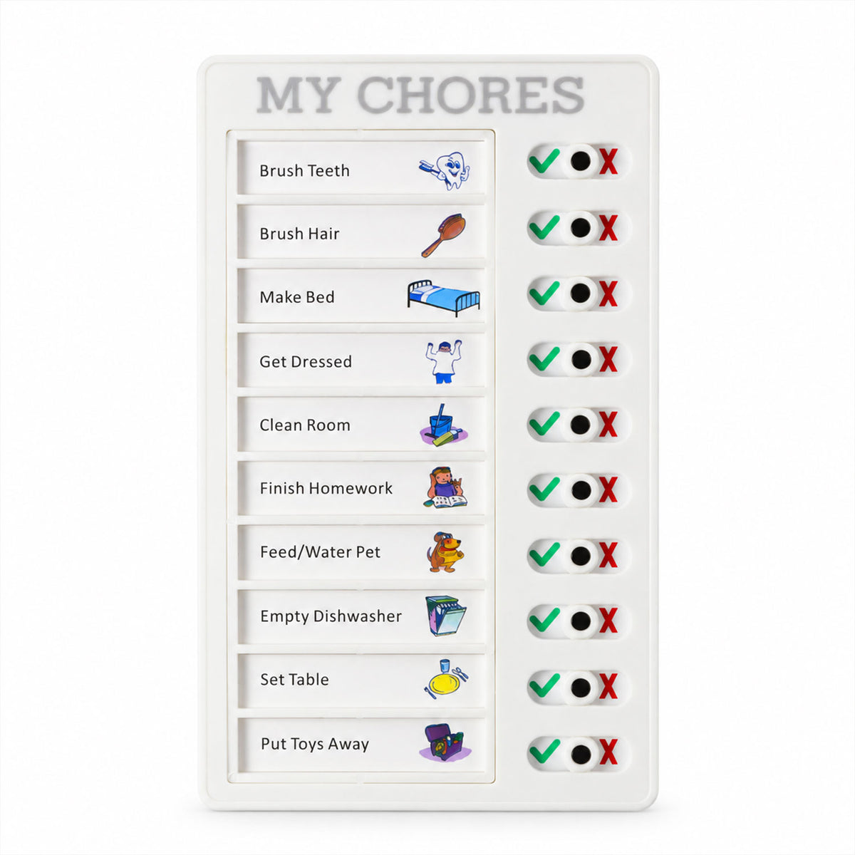 Chores Note Board for Home with Sliders to Track Daily Tasks (1 Pc)