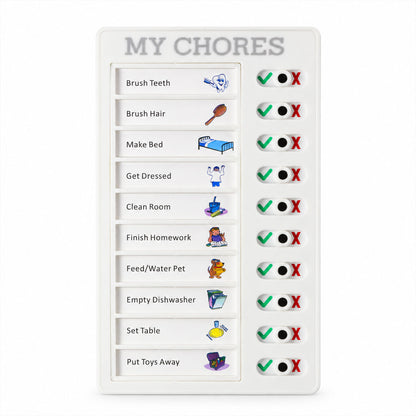 Chores Note Board for Home with Sliders to Track Daily Tasks (1 Pc)