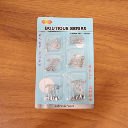 Multipurpose Metal Safety Pin Assortment Set