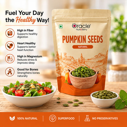 Pumpkin Seeds Premium Pure Raw Natural Seeds Full of Protein Rich Goodness (250g)