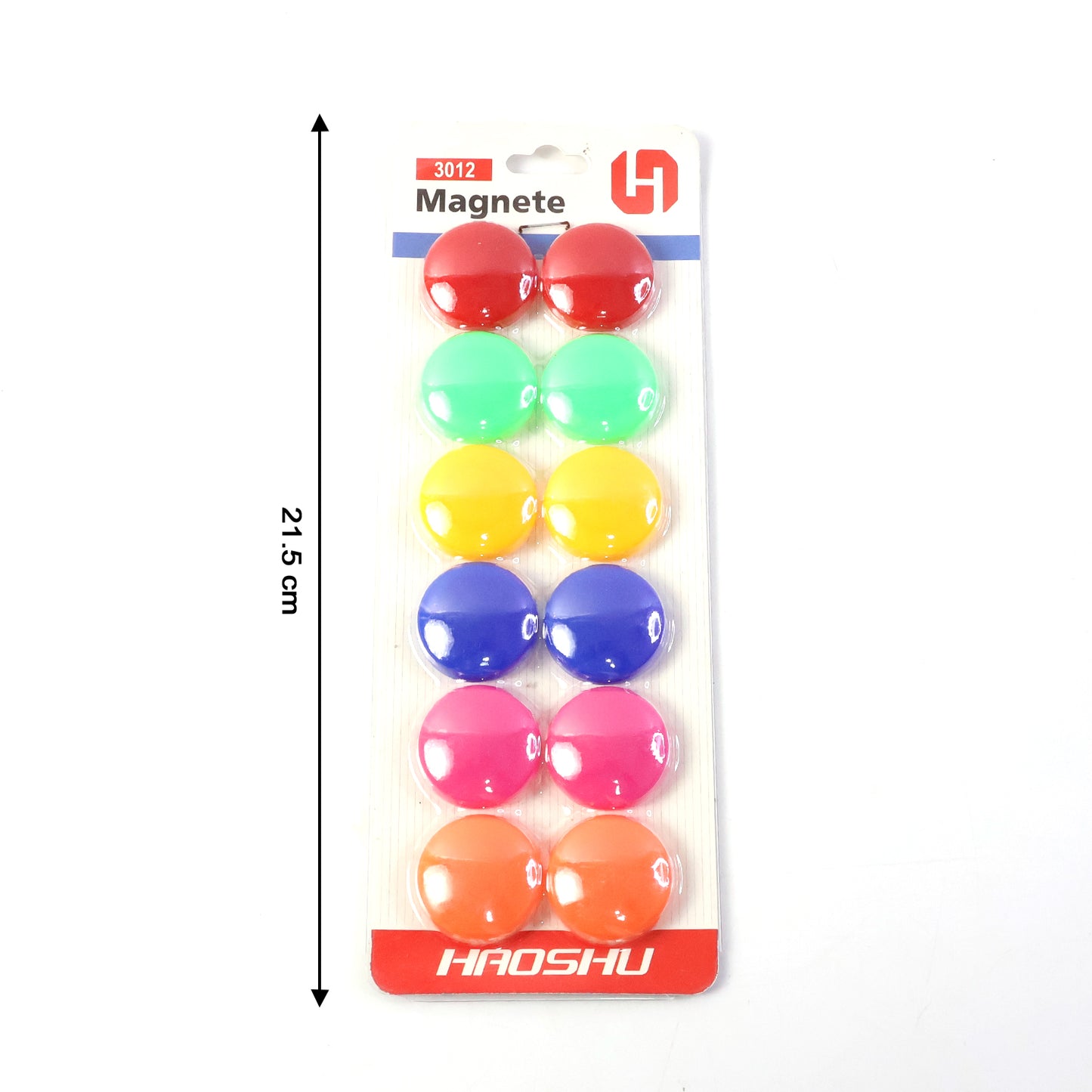 Colorful Round Refrigerator Magnets Set (12 Pc Set)