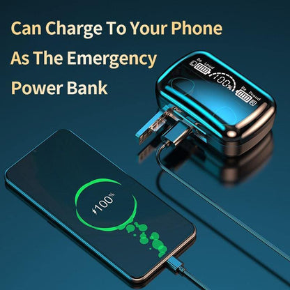 नवीनतम वायरलेस इन-ईयर ईयरबड्स ब्लूटूथ 5.0 हेडफ़ोन मिनी स्टीरियो ईयरबड्स स्पोर्ट हेडसेट बास साउंड बिल्ट-इन माइक फ़ोन M10 TWS (ईयर बड्स, एयरपॉड्स, हेडफ़ोन)