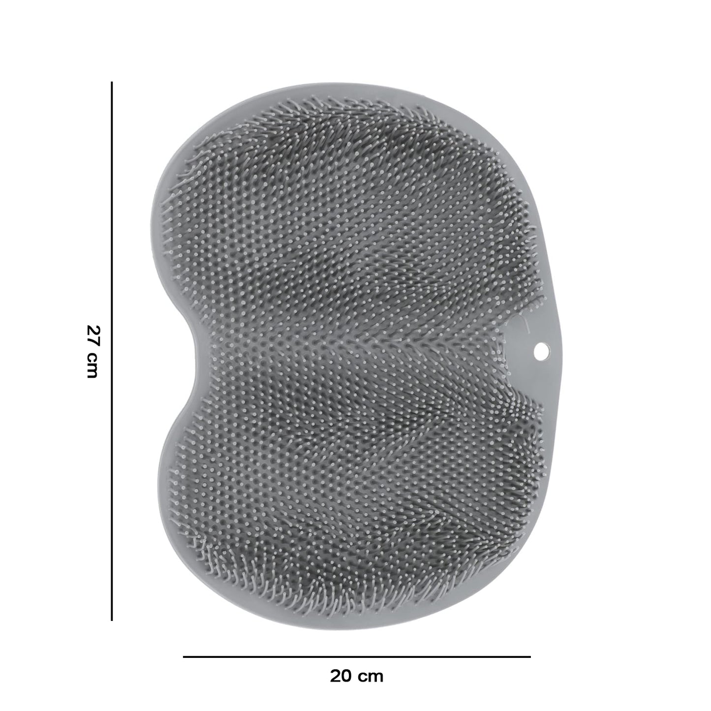 Silicone bathroom foot scrubbing mat detail