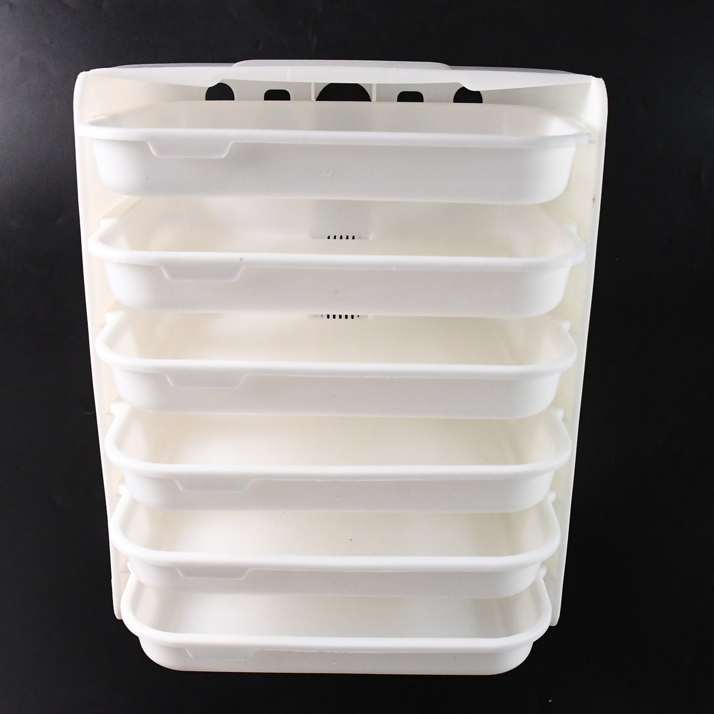 Plastic 6 Layer Wall-Mounted Food Organizer Rack (1 Set)